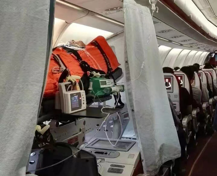 呼和浩特跨国医疗包机、航空担架